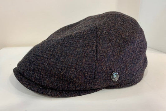 Brown structured woolen cap City Sport - 5295