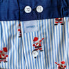 Blue cotton boxershorts with santa Sixtine's - Christmas 1