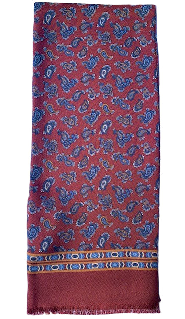 Green silk scarf with paisley City Sport - 871730-2-4-6