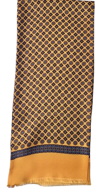 Yellow silk scarf with print City Sport - 871751-3-4-5