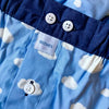 Blue cotton boxershorts with clouds Sixtine's - Julieta