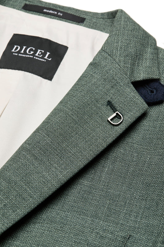 Green modern fit jacket Digel - 1140023/52