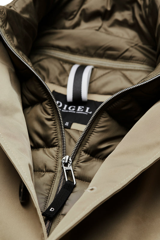 Khaki raincoat Digel - 77914/58