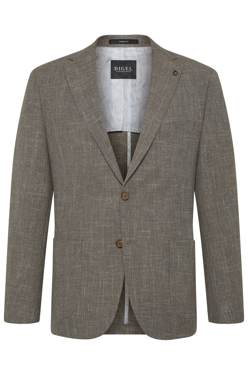 Brown modern fit jacket Digel - 1162242/74