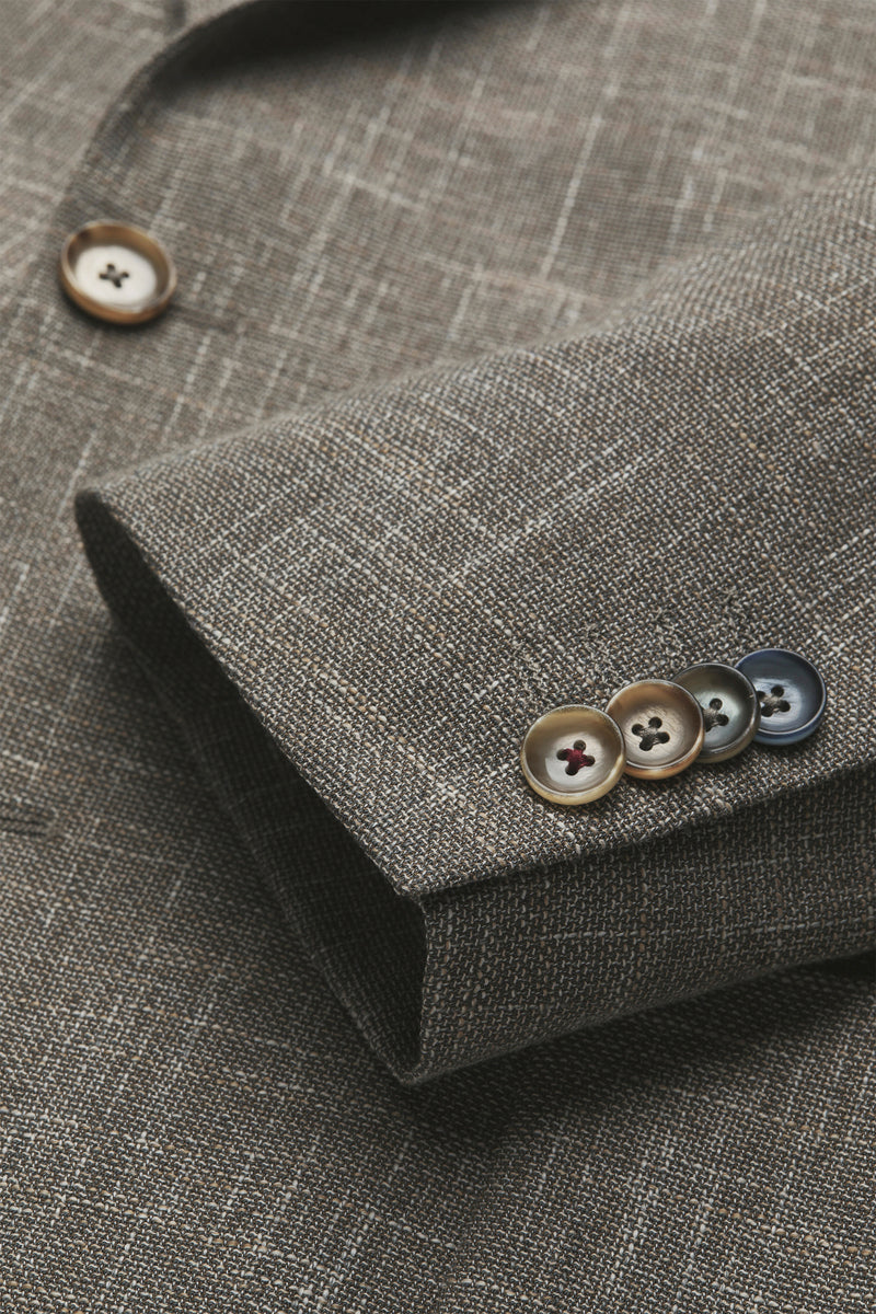 Brown modern fit jacket Digel - 1162242/74
