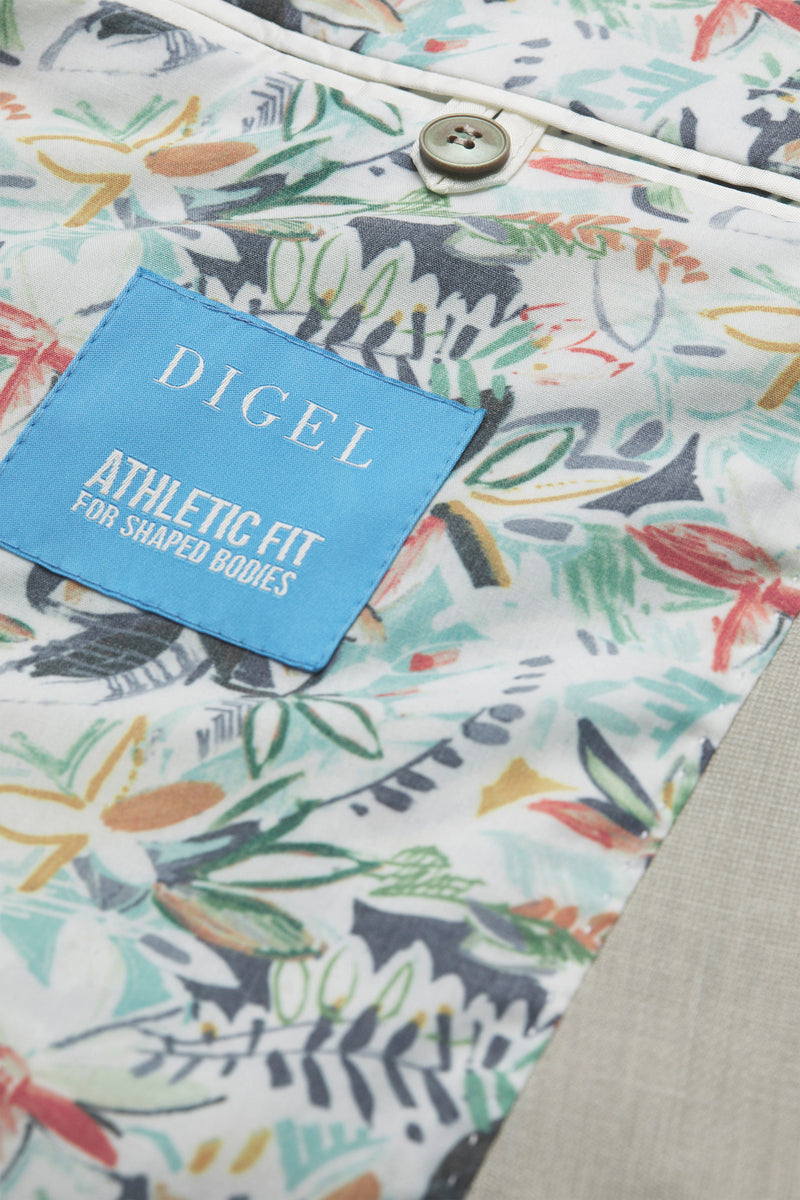 Beige slim fit kostuum Digel - 1009390/76