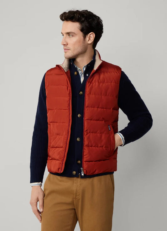 Brick red bodywarmer Façonnable - FM400428/194