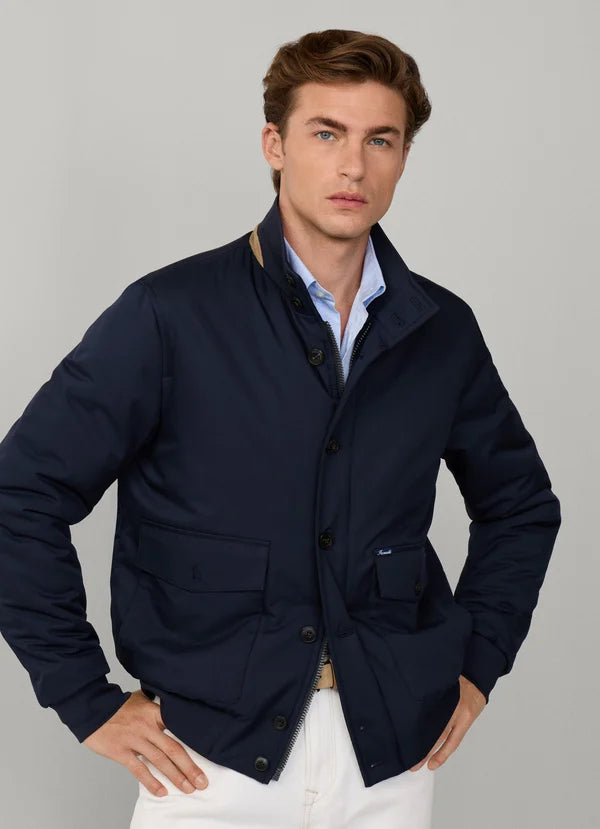 Navy bomber jacket Façonnable - FM400433/585