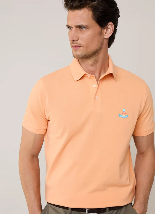 Orange cotton regular fit polo Façonnable - FM540497/112