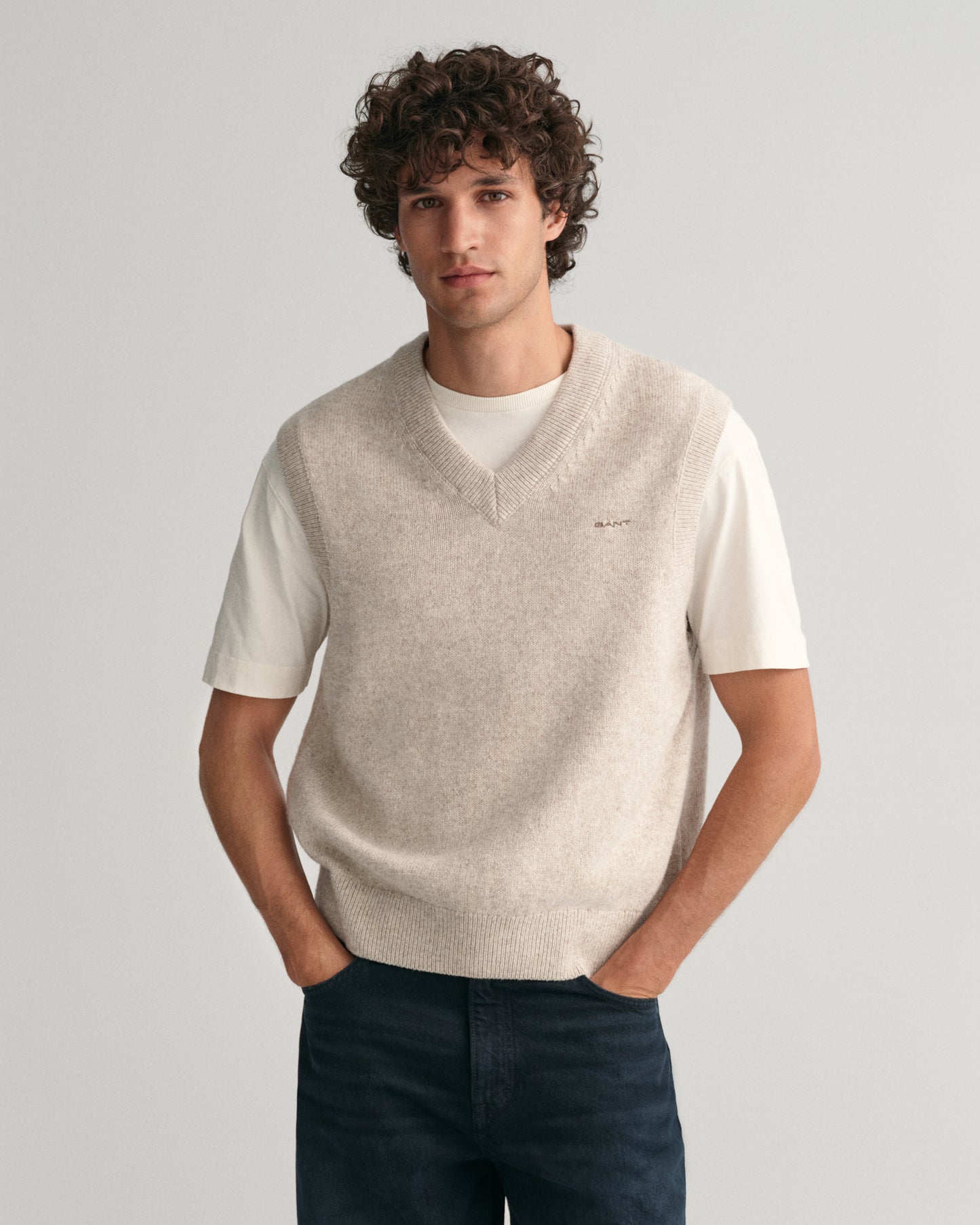 Sand cotton wool slipover Gant - 8030178/291