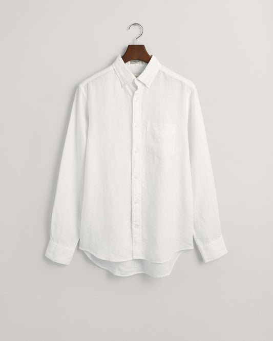 Wit linnen regular fit hemd Gant - 3240102/110