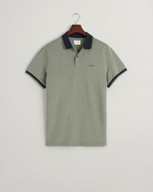  Groene gestructureerde katoenen polo Gant - 2057029/313 