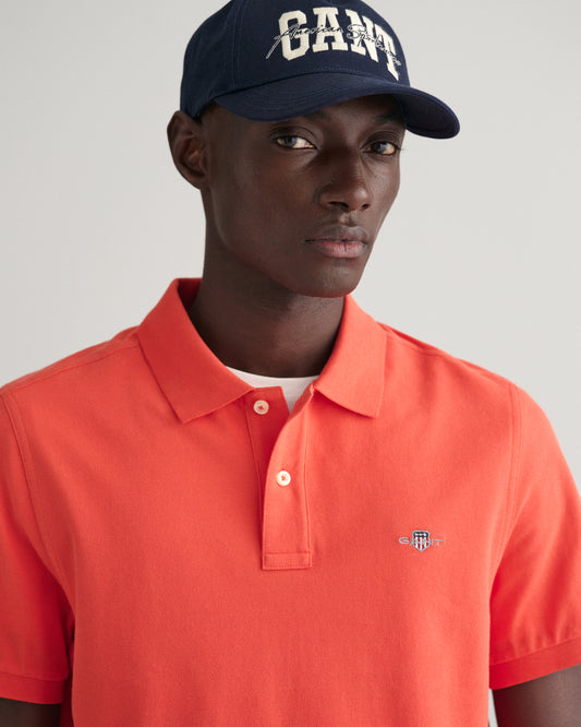 Oranje katoenen regular fit polo Gant - 2210/828