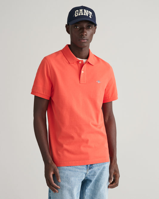 Oranje katoenen regular fit polo Gant - 2210/828