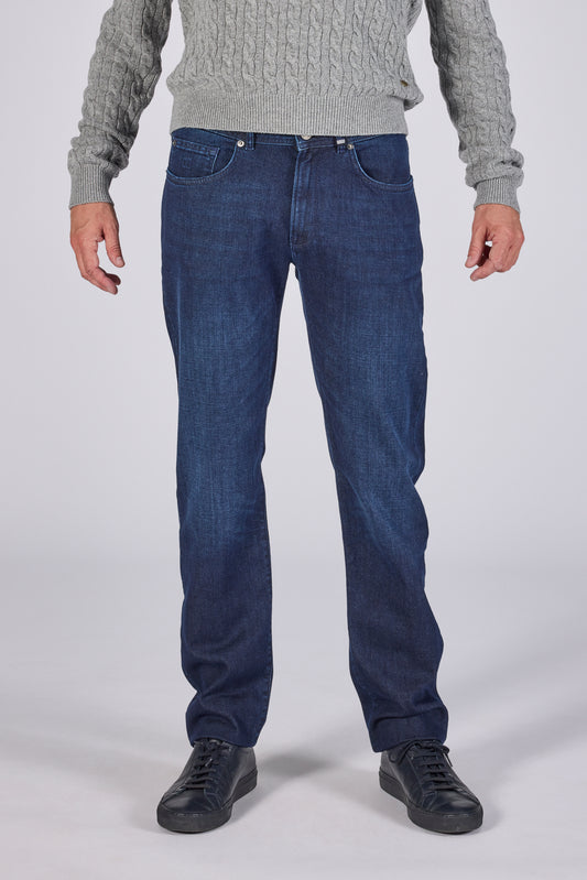 Donkerindigo comfort fit jeans Zilton - George 08/942