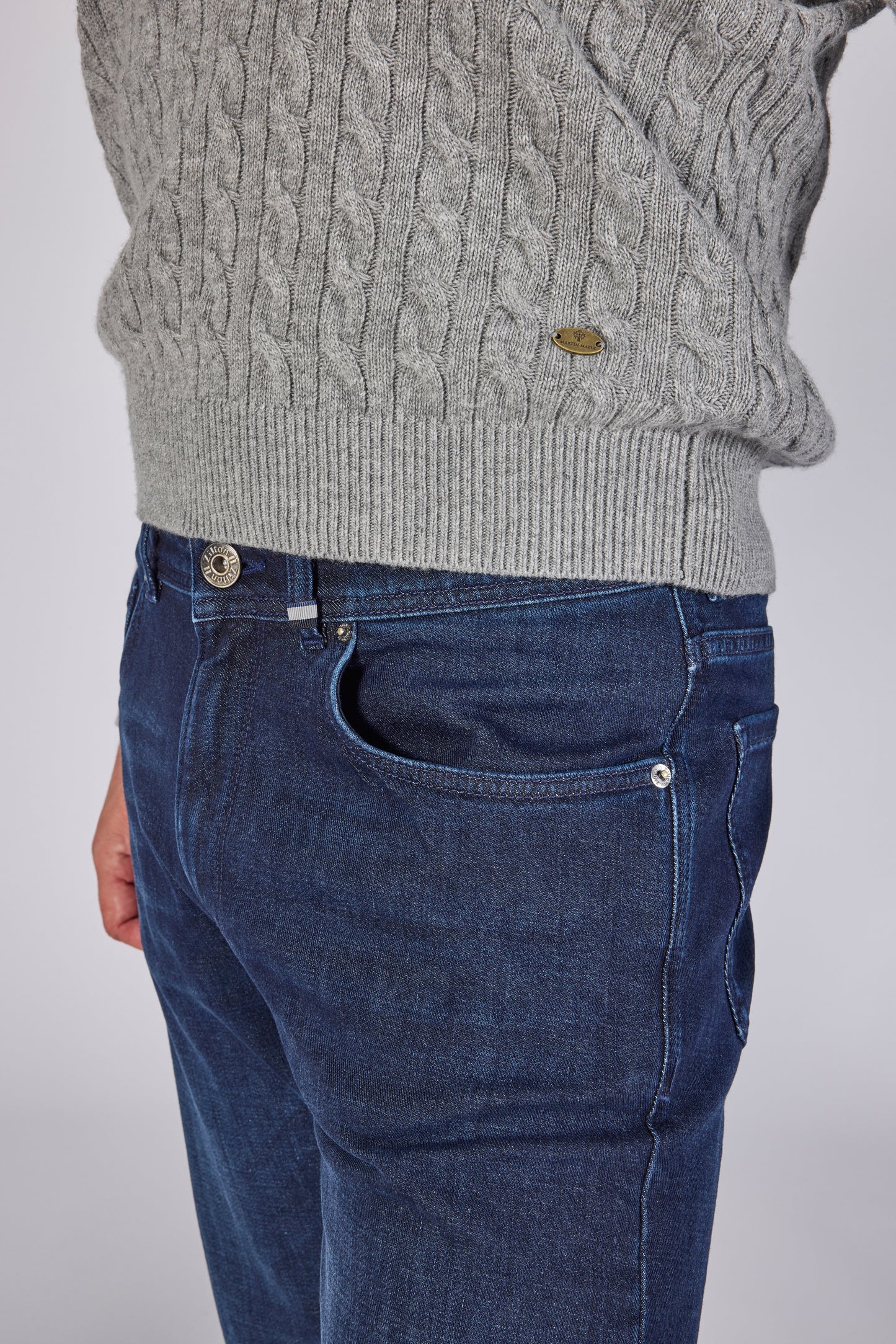 Donkerindigo comfort fit jeans Zilton - George 08/942