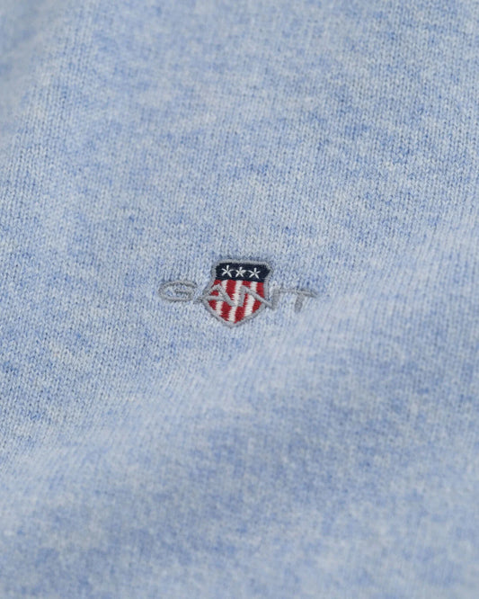 Light blue woolen crew neck pullover Gant - 87211/497
