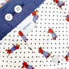 White dotted cotton boxershorts with teckels Sixtine's - Geraldine