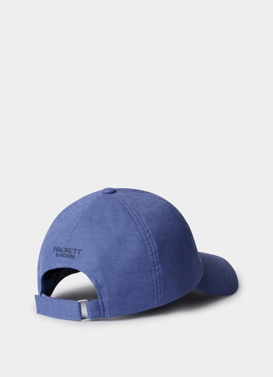 Blauwe linnen baseballpet Hackett - HM0400081/564