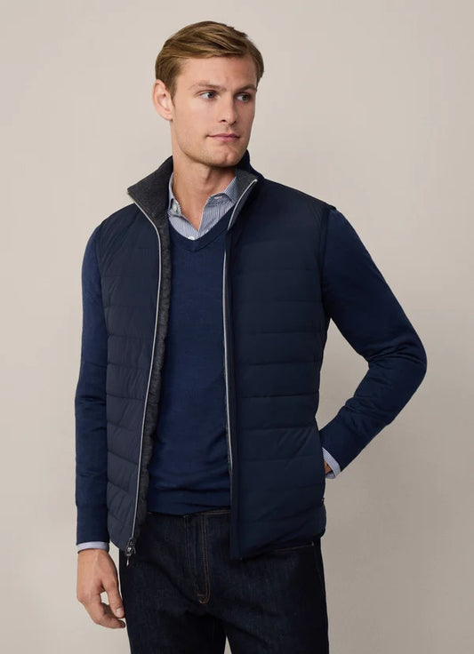 Navy grey reversible bodywarmer Hackett - HM403242/971