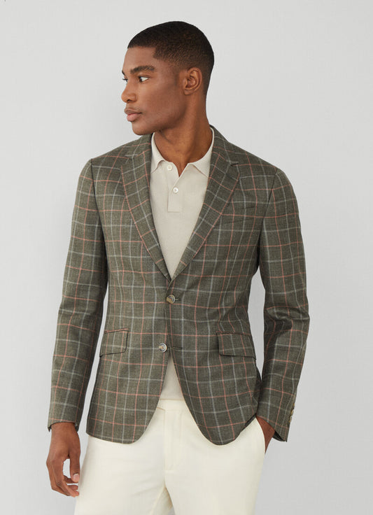 Green checkered blazer Hackett - HM443368/7AE