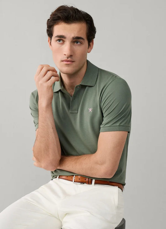 Khaki cotton classic fit polo Hackett - HM5600169/726
