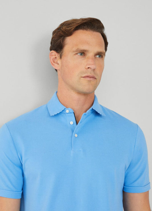 Blue cotton regular fit polo Hackett - HM563279/5MJ