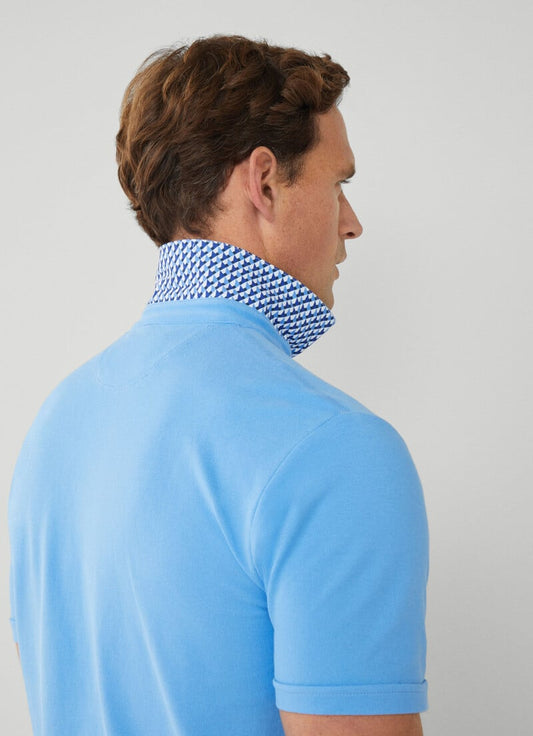 Blauwe katoenen regular fit polo Hackett - HM563279/5MJ