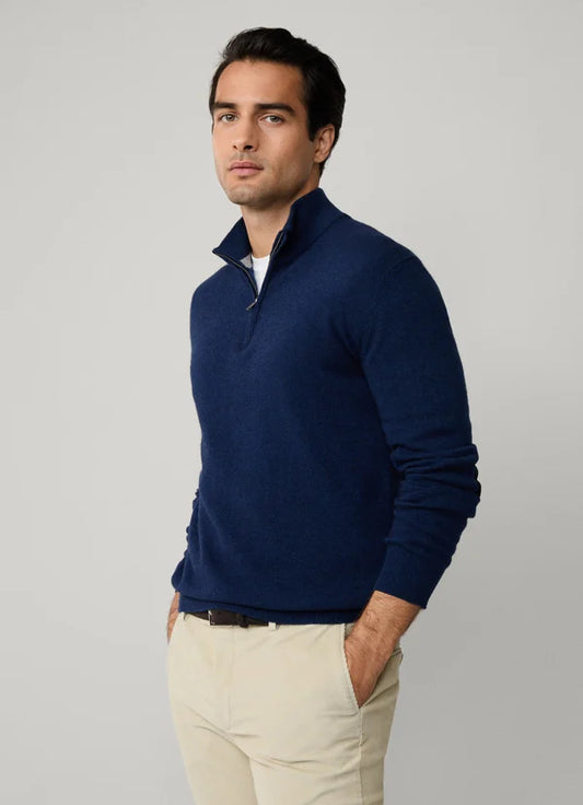 Navy zip pullover Hackett - HM700068/5IT