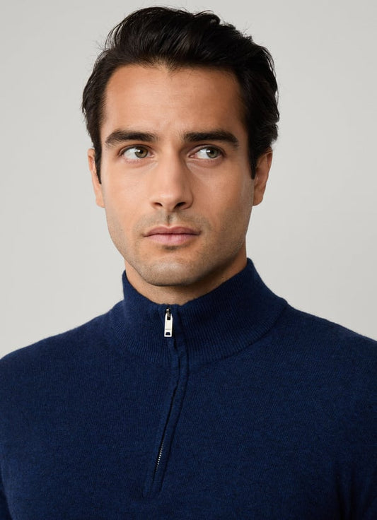 Navy zip pullover Hackett - HM700068/5IT