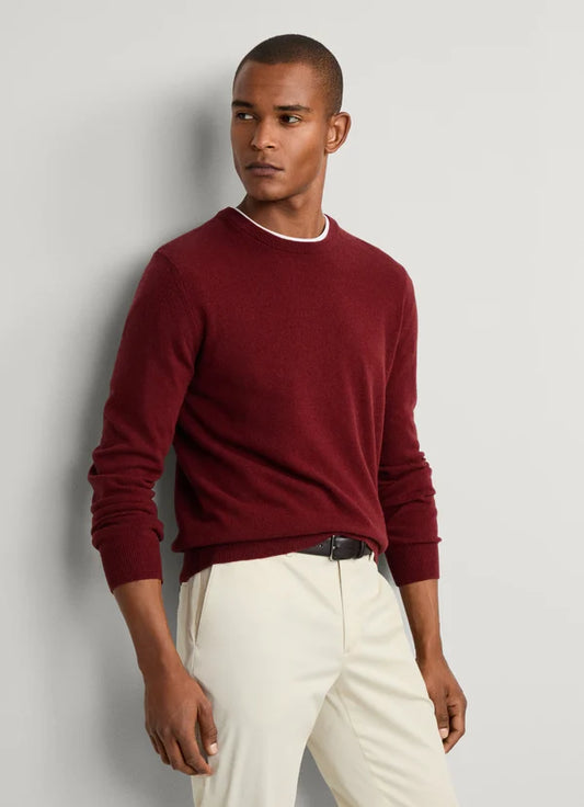Burgundy crew neck pullover Hackett - HM700070/299