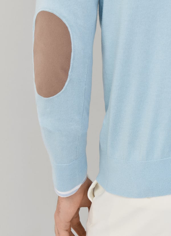 Coral cotton cashmere crew neck pullover Hackett - HM7000176/118