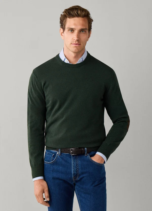 Dark beige crew neck pullover Hackett - HM7000242/816