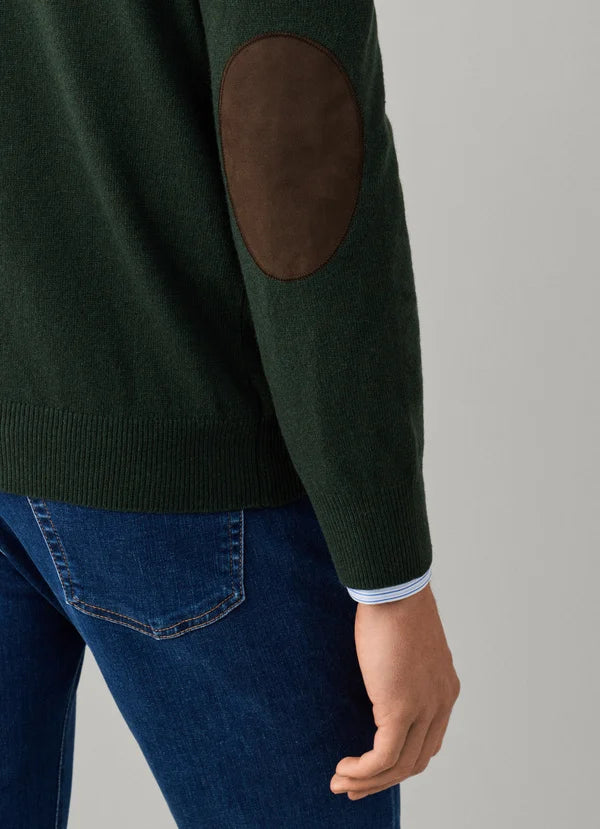 Dark beige crew neck pullover Hackett - HM7000242/816