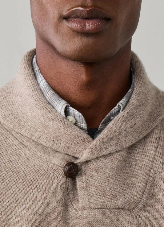 Taupe shawl pullover Hackett - HM7000246/863