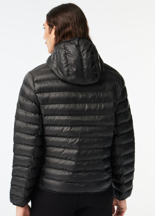 Zwarte licht gewatteerde parka Lacoste - BH0539/031
