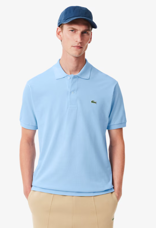 Zwarte katoenen polo van Lacoste - L1212-51/031