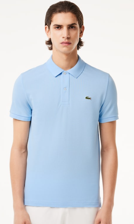 Light blue cotton classic fit polo Lacoste - L1212/HBP