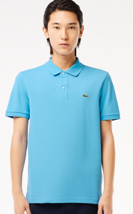 Light blue cotton classic fit polo Lacoste - L1212-41/HBP
