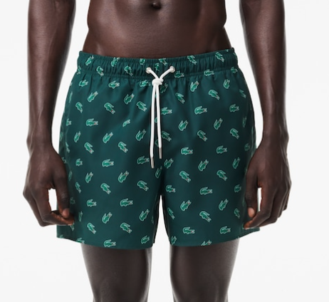 Dark green swimshorts with crocodiles Lacoste - MH7188/DCJ