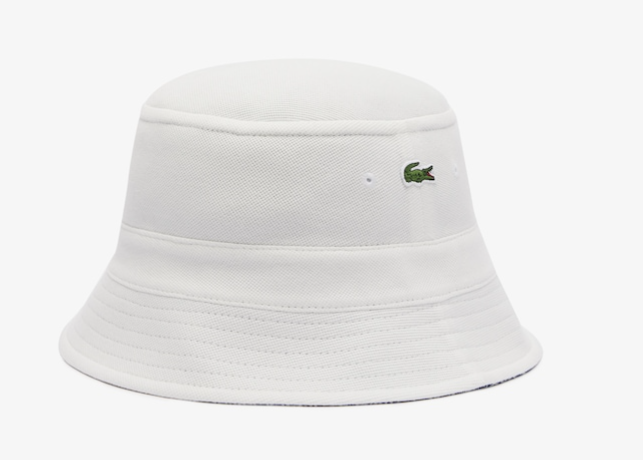 Beige bucket hat with print Lacoste - RK7593/IRP