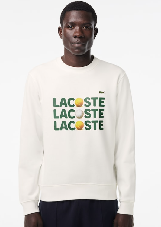 Off white sweater Lacoste met ronde hals - SH7421/70V