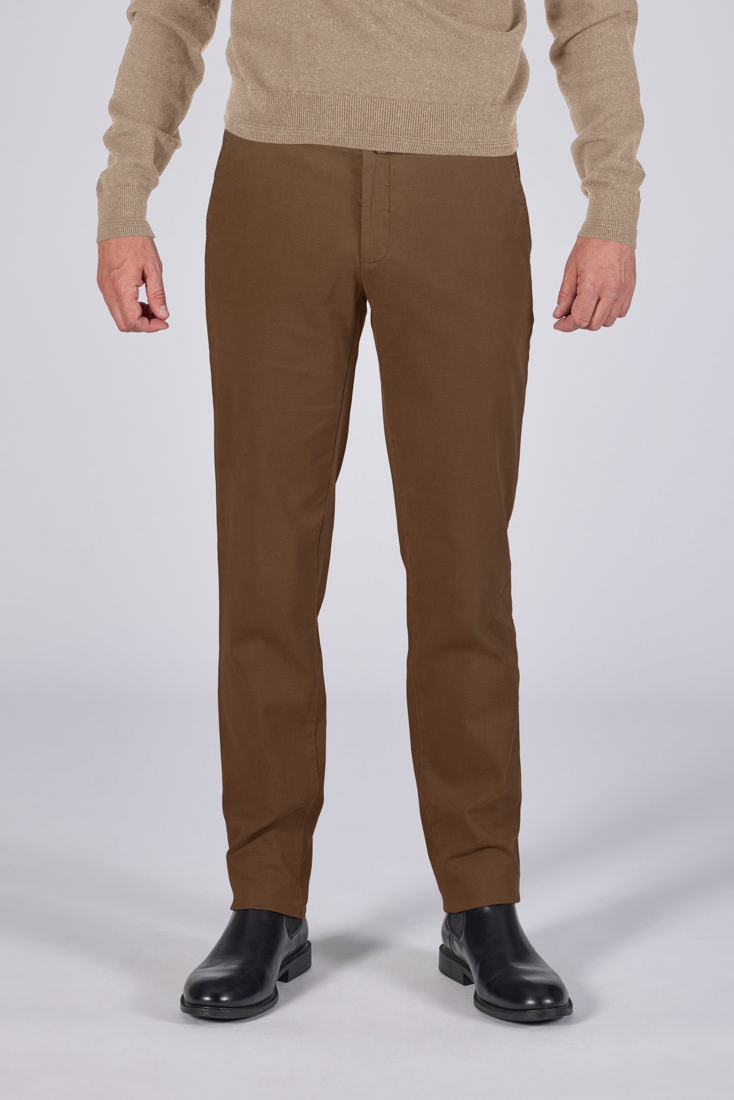 Cognac regular fit trousers Zilton - Magnus-A 24/460