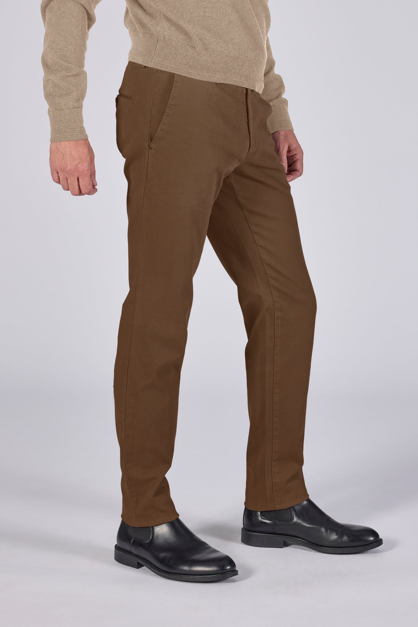 Cognac regular fit trousers Zilton - Magnus-A 24/460