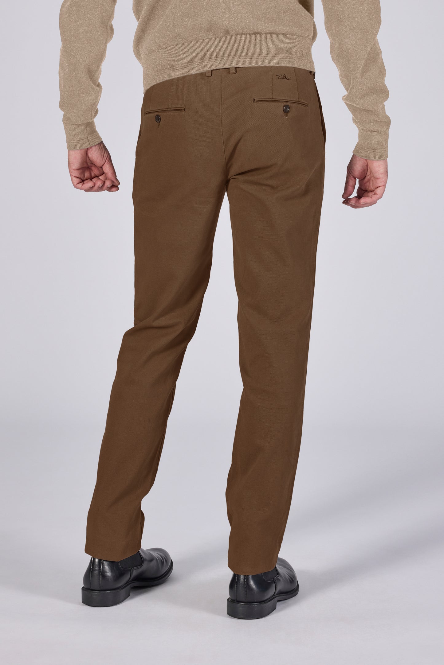 Cognac regular fit trousers Zilton - Magnus-A 24/460