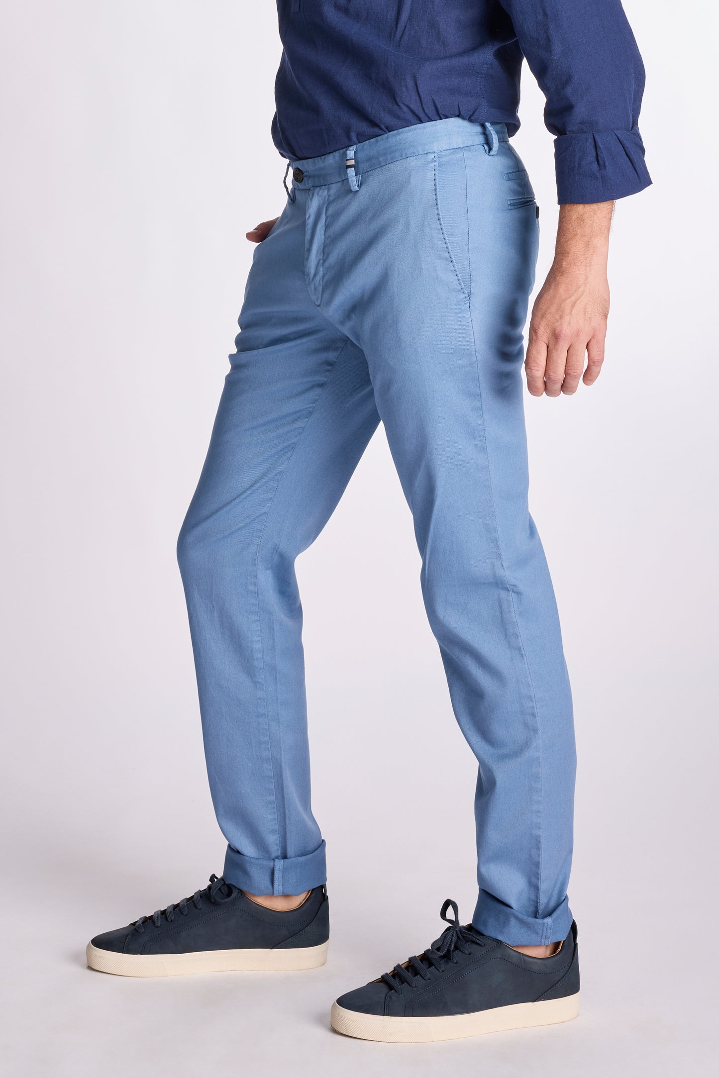 Groene katoenen regular fit broek Zilton - Magnus-A 32/580