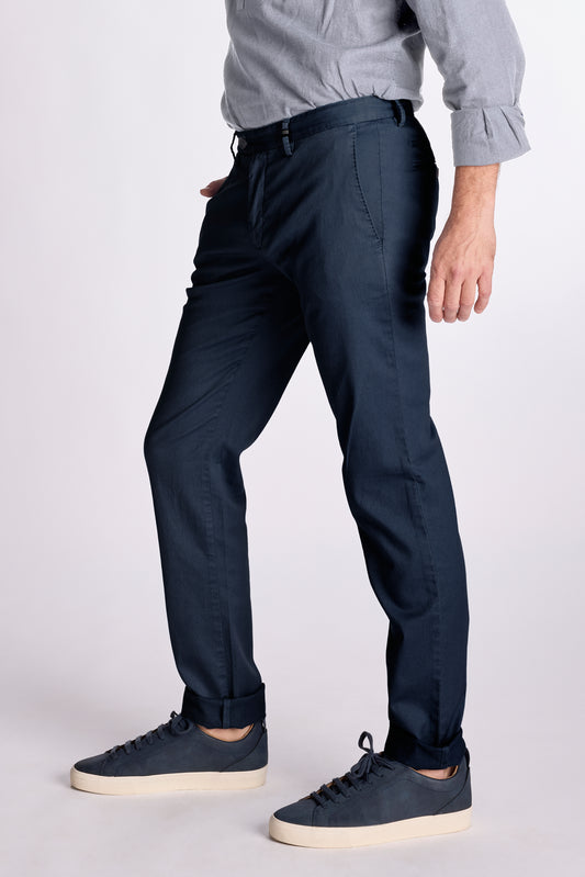 Navy katoenen regular fit broek Zilton - Magnus-A 32/393