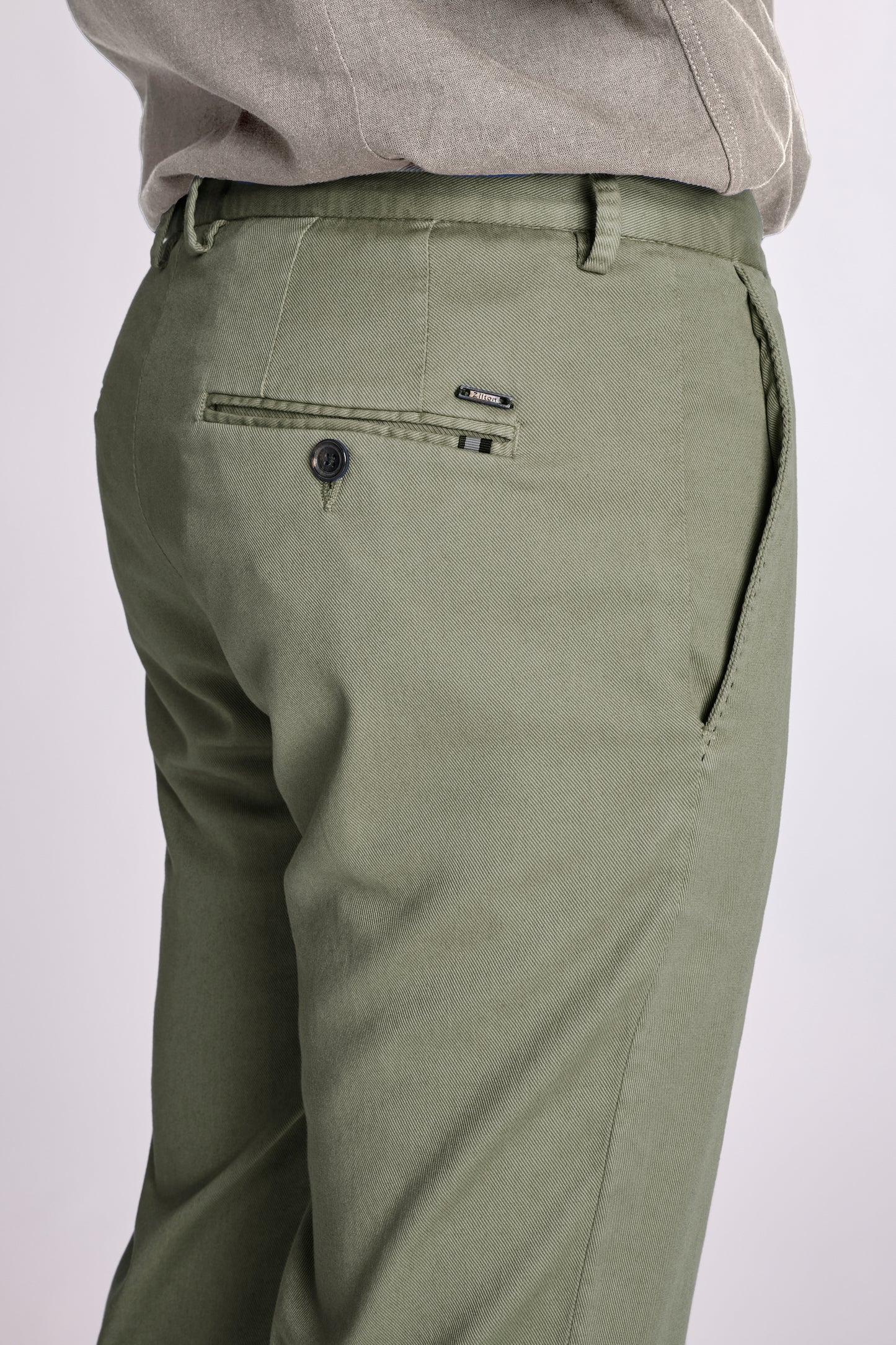 Groene katoenen regular fit broek Zilton - Magnus-A 32/580