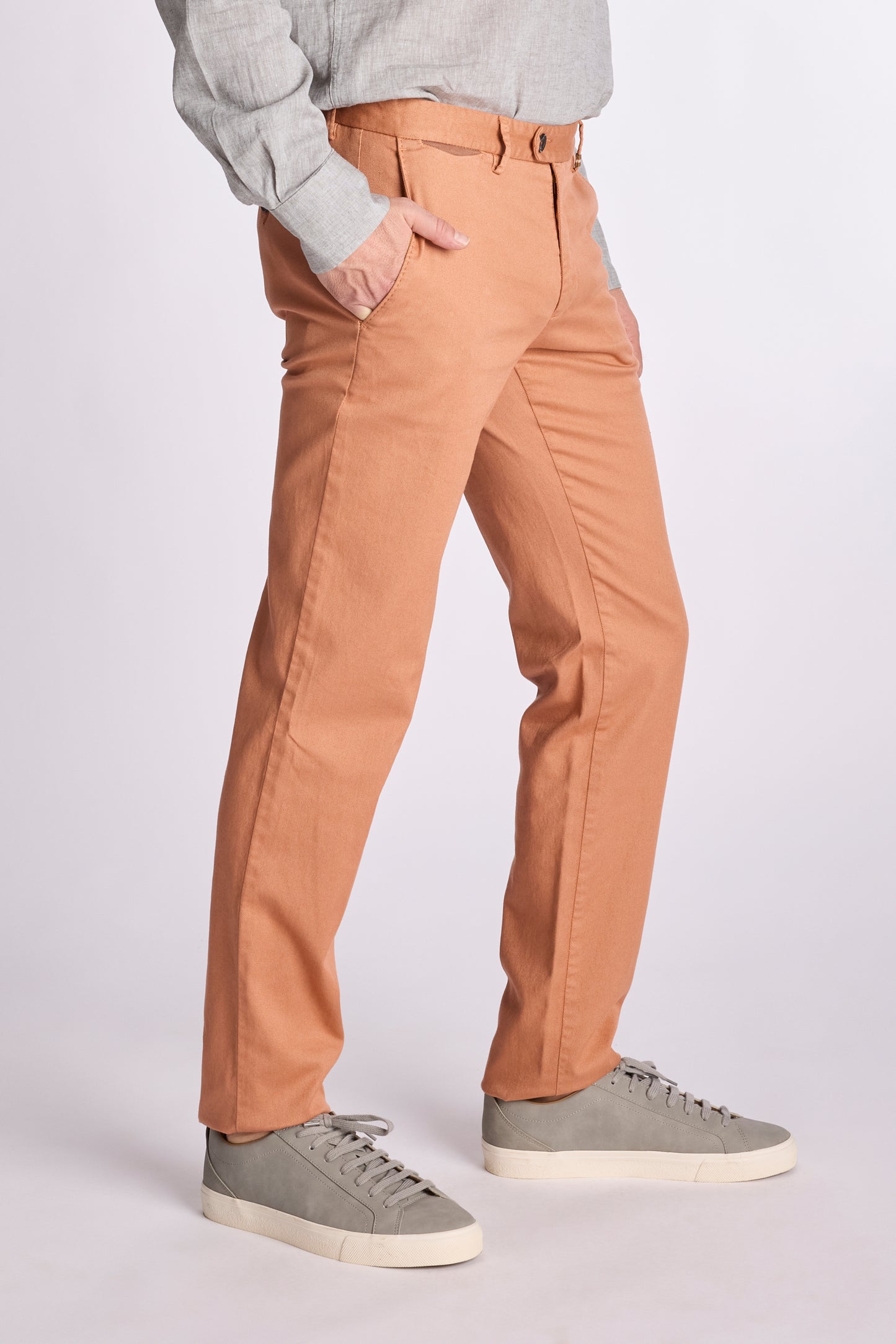 Groene katoenen regular fit broek Zilton - Magnus-A 32/580