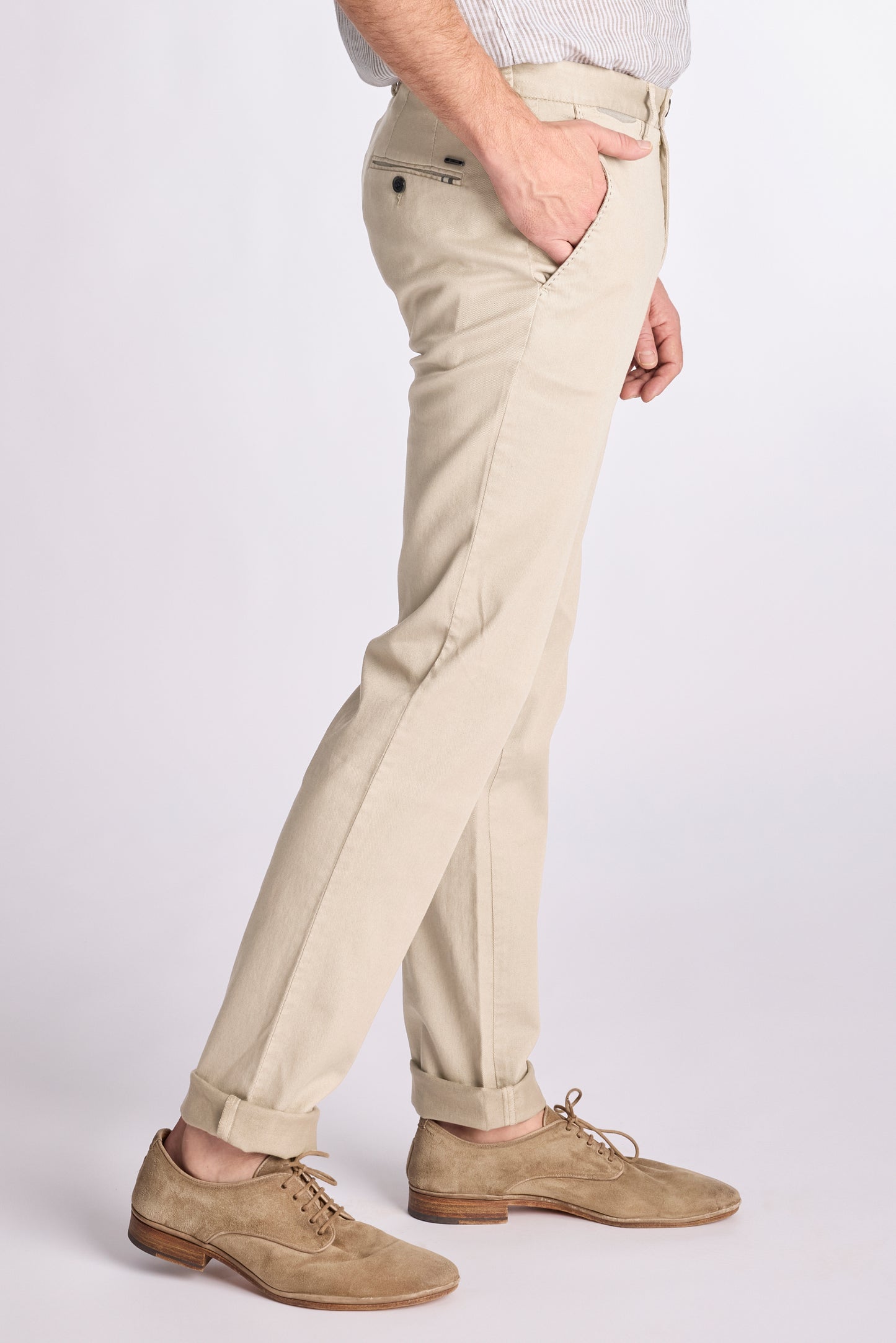 Groene katoenen regular fit broek Zilton - Magnus-A 32/580